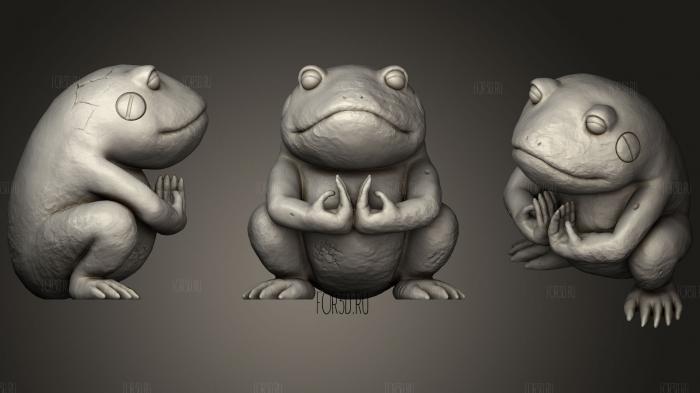 Stone Frog(Naruto) 3d stl for CNC
